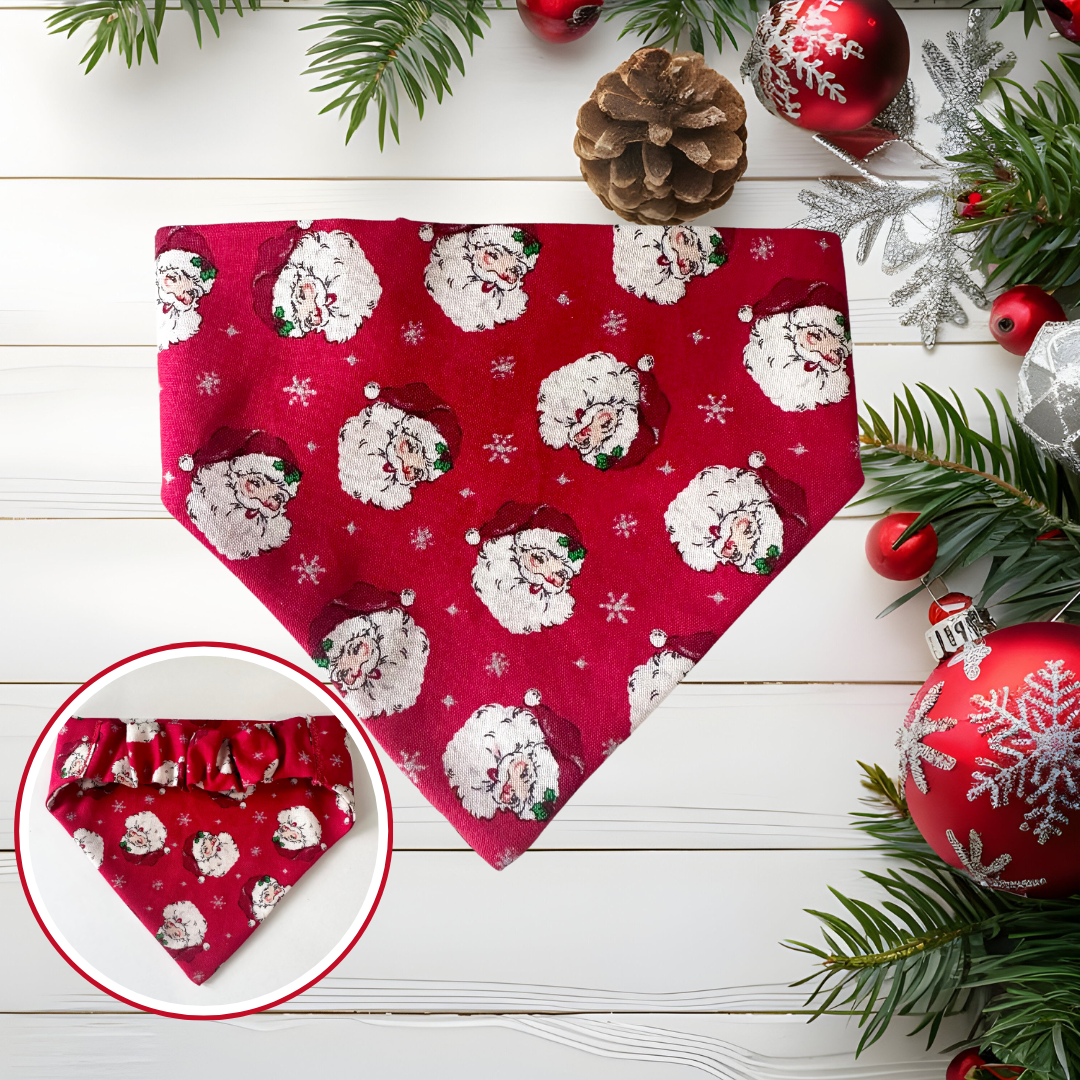 Santa Scrunchie Dog Bandana