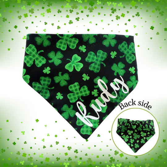 St. Patricks Custom Scrunchie Dog Bandana