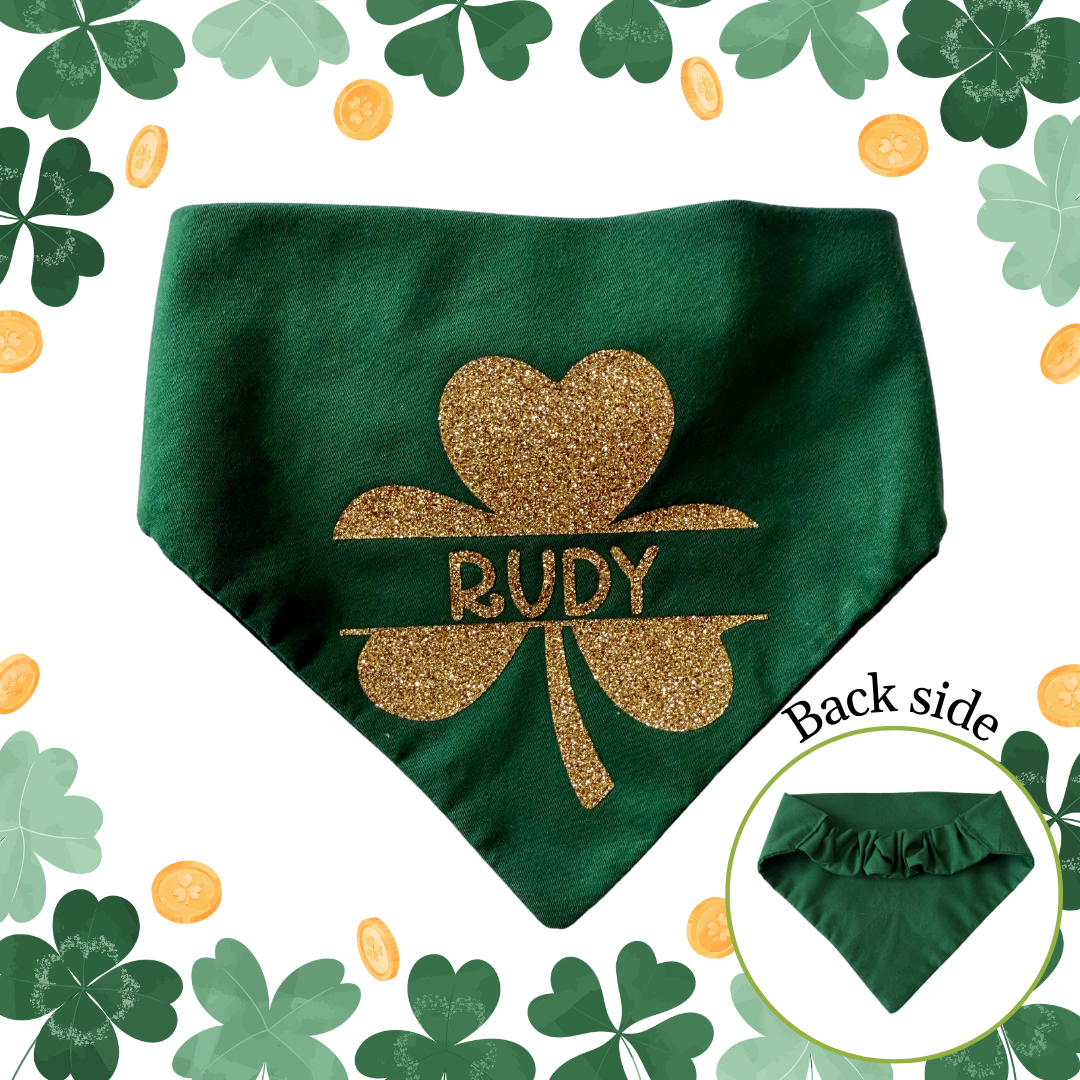 St. Patricks Scrunchie Dog Bandana