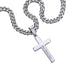 Dog Dad Cross necklace on Cuban link chain Necklace