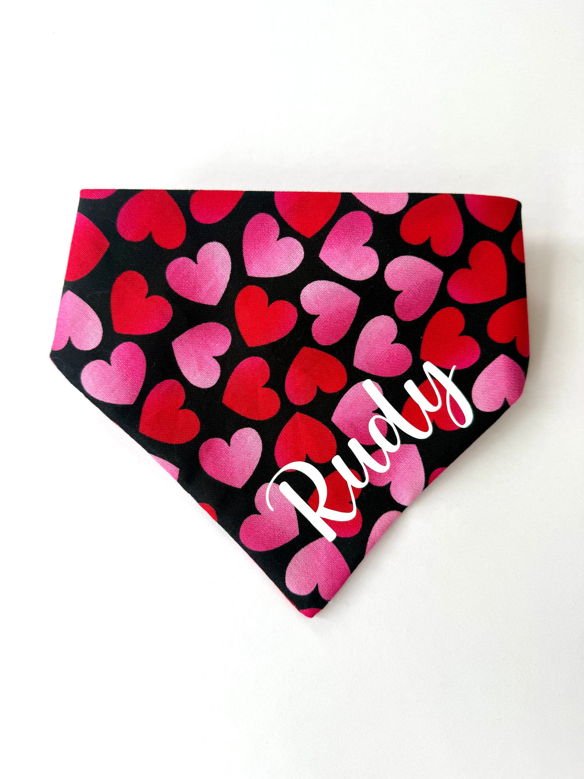 Valentine hearts Custom Scrunchie Dog Bandana