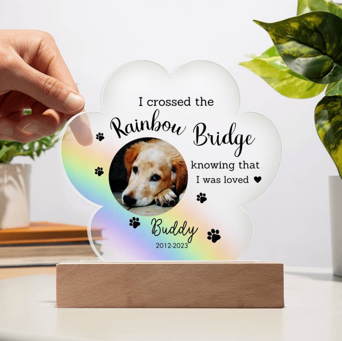 Personalized Dog Memorial Acrylic Plaque