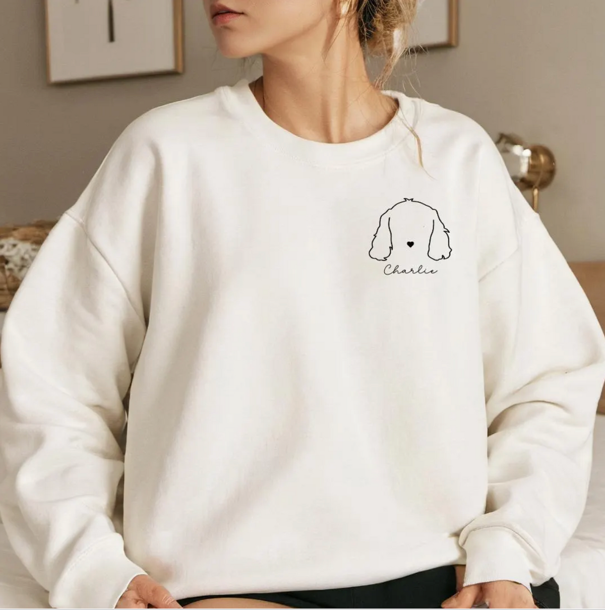 Custom dog ears sweatshirt