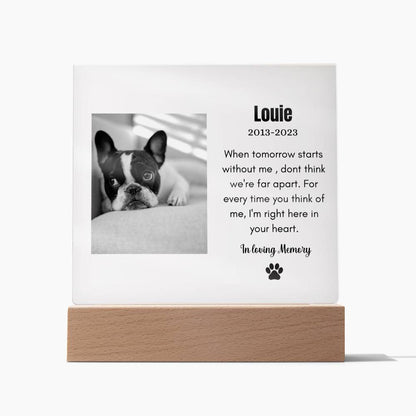 Dog Memorial Acrylic Plaque